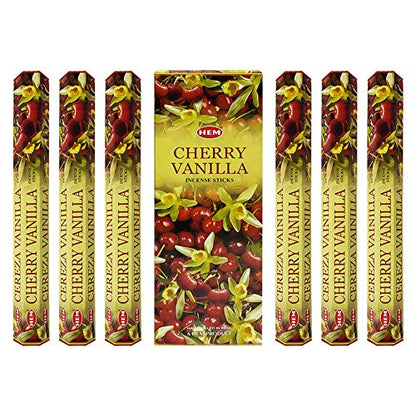 Cherry Vanilla Incense Sticks and Incense Stick Holder Bundle Insence Insense Hem Incense Sticks - color: Cherry Vanilla