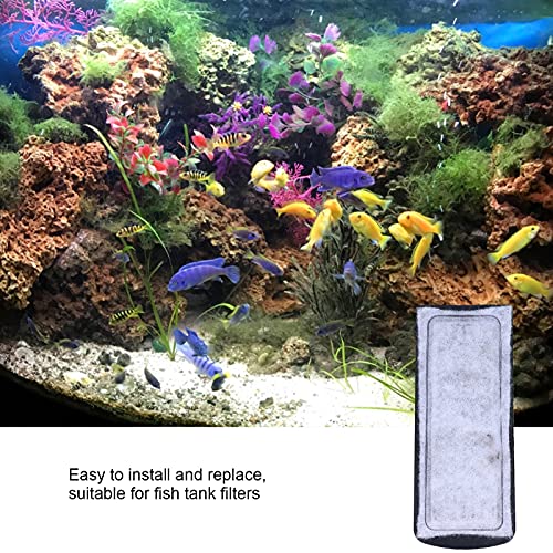 Watris Veiyi Fish Tank Filter Cartridge, Aquarium Filter Cotton Replacement | 6Pcs Wall Mounted Filter Accessory Cartridge Carbon Supplies, 5.3x2.2in