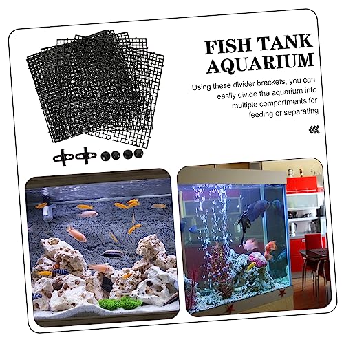 Abaodam 1Set Aquarium Dividers Boards for Fish Tank Bottom Partition with Suction Cups for Breeding and Separating Fish