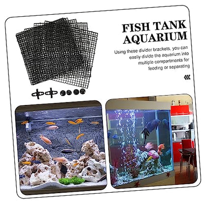 Abaodam 1Set Aquarium Dividers Boards for Fish Tank Bottom Partition with Suction Cups for Breeding and Separating Fish