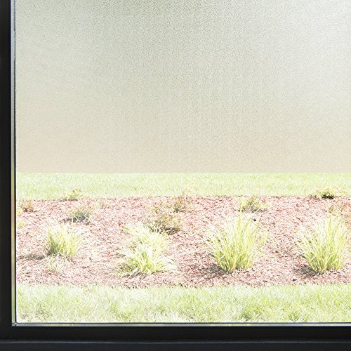 Best Home Fashion Non-Adhesive Frosted - Art Glass - 1.45 ft x 6.5 ft (1 Roll) - color: Artglass, size: 1.45 ft x 6.5 ft