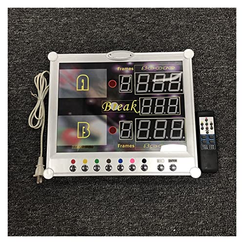 Digital Scoreboard, Multisport Indoor Scoreboard Snooker Pool Billiard Sport Game Electronic Scoreboard Counter with Wireless Remoute Controler
