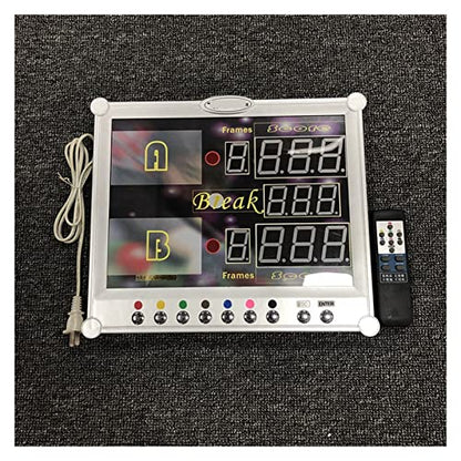 Digital Scoreboard, Multisport Indoor Scoreboard Snooker Pool Billiard Sport Game Electronic Scoreboard Counter with Wireless Remoute Controler