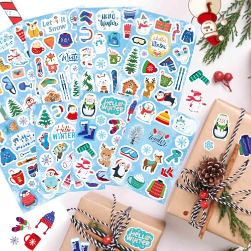 564 PCS Winter Stickers for Kids, Christmas Themed Holiday Stickers - style: Winter