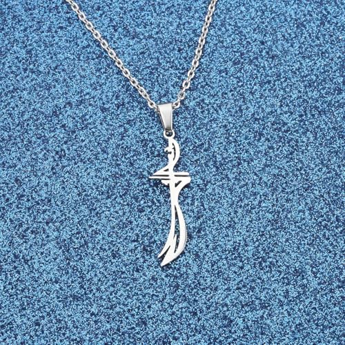 Classic Stainless Steel Islamic Muslim Zulfikar Imam Ali Sword Pendant Necklace for Men Women Fashion Lucky Religious Jewelry