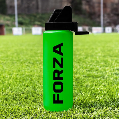 FORZA Team Hygiene Water Bottles – BPA-Free Squeeze Bottles with Contactless Nozzle for Athletes, 1 Litre Capacity (Pack of 1, Green) - color: Green, style: Pack of 1