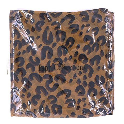 Tapp Collections™ Fashionable Soft Chiffon Scarf - color: Leopard / Black / Brown