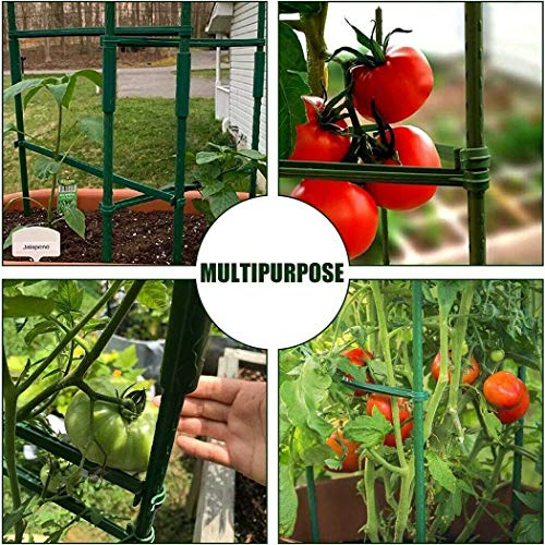 Adjustable Plant Trellis Connector Clip Plastic Plant Connector Stakes | 70 Pieces Plant Trellis Connector Clip Plastic Plant Connector Stakes Garden Plastic Connecting Joint Buckle Clip 11mm - size: 11mm