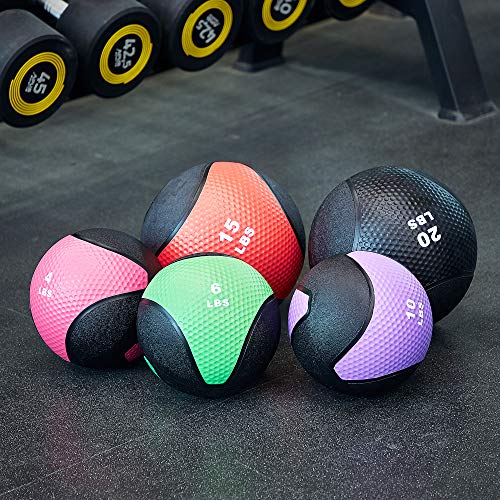 Fitvids Slam Medicine Wall Balls Workout Exercise Fitness Weighted Balls for Cross Training, Strength and Conditioning Exercises, Cardio and Core Workouts - style: 12 Pounds