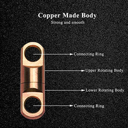 AMYSPORTS High Strength Fishing Bearing Swivels Stainless Fishing Swivel Connectors Copper Barrel Swivels for Saltwater Fishing Freshwater Fishing - size: Size9 (1200lb) 10 pcs