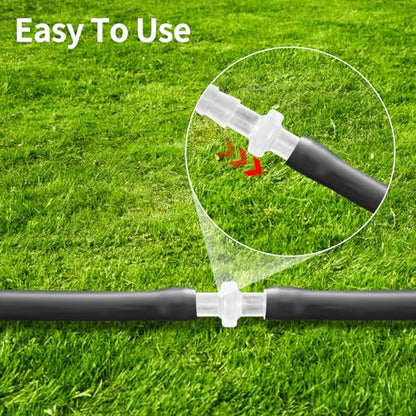 5-Pack 1/8" Barbed Fitting, Universal | Plastic Barbed fitting; for air, water, fuel lines; fits aquarium, water pump, irrigation systems - size: 1/8