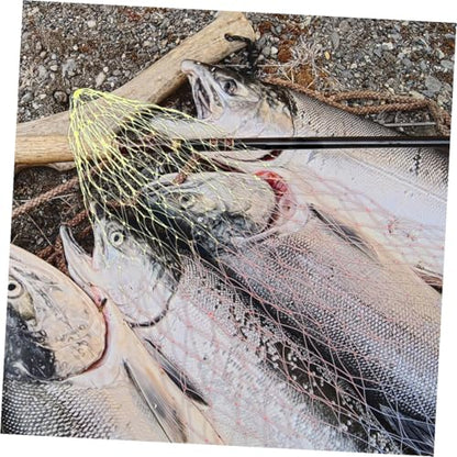 2pcs Fishing Net Landing Net Catch Net Fishing Replacement Bag Net Fishing Tackles Landing Mesh Basket - color: Multi, size: Medium