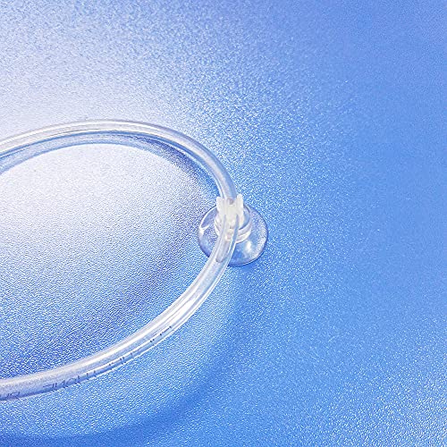 Aquarium Proof CO2 Tubing(Transparent) Improving Kit (30 Ft CO2 Tubing/w Metal Fitting & Suction Cups)