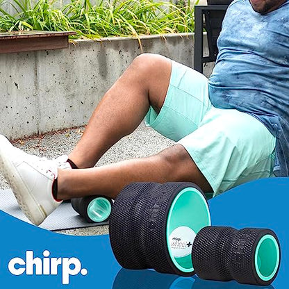 Chirp Wheel+ Foam Roller 2-Pack, Back & Neck Pain Relief, Mint | Back Roller Wheel Set, Foam Roller for Back Pain, Deep Tissue Relief, 4/6 in, Neck and Muscle Recovery - size: 2 Pack
