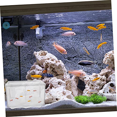 balacoo 2pcs Aquarium Fish Breeder Net Separation Hatchery Design Divider for Guppy Fry Incubation Easy to Install Box for Tanks