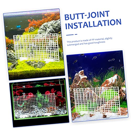 1set Aquarium Divider Panel Separator Bottom Grid for Fish Tank Isolation Half Mesh Cups Easy to Install Expandable Fish Divider
