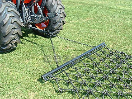 6' 4" x 4' Multi Action Drag Chain Harrow. Overall 90" Long - 1/2" - size: 6' 4" W x 4' L, 1/2" Dia