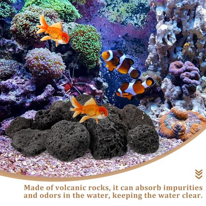 FOMIYES 1 Pack of Natural for Aquariums and Potted Plants, Small Volcanic Stones for Decorative Use, Ideal for Landscaping and Drainage
