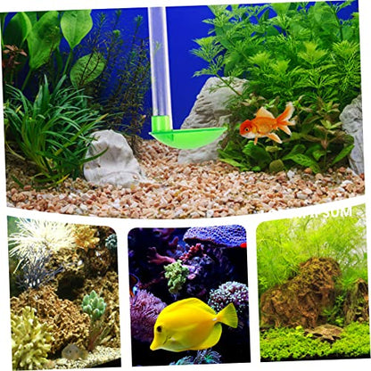 HANABASS Shrimp Feeder Tube Transparent Aquarium Fish Feeder with Adjustable Length Hook Design Spot Feeding Accessory for Shrimp Crabs Clams Tropical Fish 11.81 X 1.96 X 1.18 in Cleaning Brush