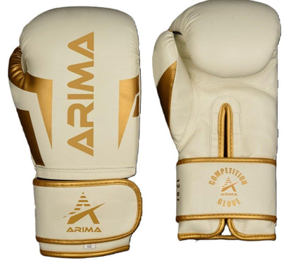 Boxing Gloves - Premium PU Leather, Heavyweight - Ideal for Boxing, Kickboxing, Muay Thai & Fitness Training - color: White, size: 10 oz.
