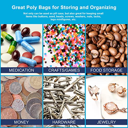 2''x 2'', (Pack of 100) 2 mil Thick Clear Plastic Reclosable Zip Poly Bags with Resealable Lock Seal Zipper for Photo, Jewelry, Bakery, Treats, Travel, Storage, Packaging & Shipping - size: 2" x 2"