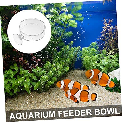 BESPORTBLE 5pcs Fish Feeder Tray Food Holder for Aquariums Easy to Install Cup Design Compact for Fish and Shrimp Feeding Practical Aquarium Accessory