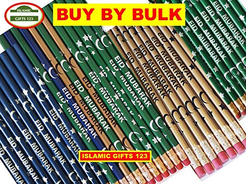 Eid Mubarak & Ramadan Pencils (100 Count) Customized Party Favors Decoration Arabic Novelty Muslim Gifts Wholesale - style: Ramadan+EID mix