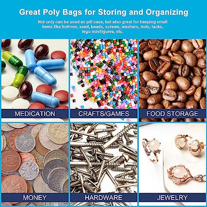 3''x 5'', (Pack of 200) 2 mil Thick Clear Plastic Reclosable Zip Poly Bags with Resealable Lock Seal Zipper for Photo, Jewelry, Bakery, Treats, Travel, Storage, Packaging & Shipping - size: 3" x 5"