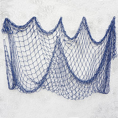 Decorative Fish Netting, Fishing Net Decor, Ocean Pirate Beach Theme Party Decorations, Mediterranean Decor, Blue