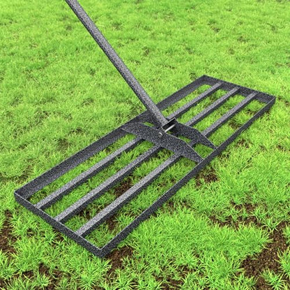 Lawn Leveling Rake 30"x10", Heavy Duty Rakes for Lawns with Anti-Rust Coating & Adjustable Handle, Effort-Saving Lawn Leveler for Yard Garden Farm Golf Course Lawn Care - size: 30"x10"
