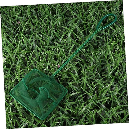 4pcs Green Aquarium Fishing Net Soft Mesh for Catching of Fish and Shrimp Essential Aquarium Accessories