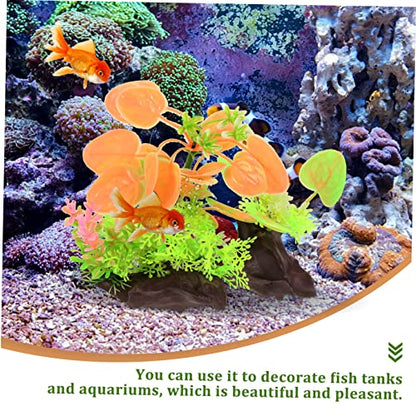 BESPORTBLE Aquatic Decoration Faux Plants Realistic Artificial Aquarium Plants Fish Tank Greenery Small Substrate Desktop Aquarium Grass Plants for Aquarium Underwater Grass Models Plastic