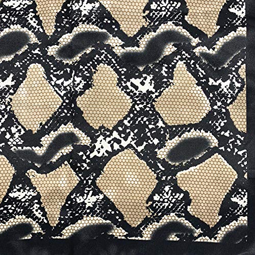 YOUR SMILE Silk Like Scarf Women's Fashion Pattern Large Square Satin Headscarf Headdress - color: 105
