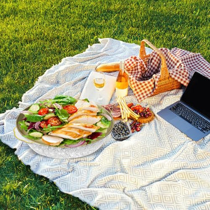 3 Set 11.8" Chilled Serving Tray with Compartments, Ice Chilled Party Platter Charcuterie Serving Board for Fruit Seafood Vegetable Appetizer Shrimp Cocktail Travel Cookout