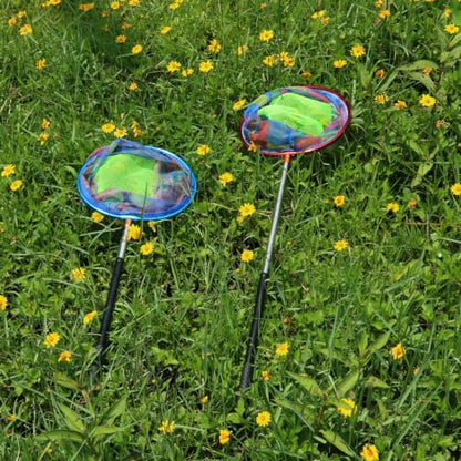 FishingNet2PieceSetRetractableNet forCatchingFrogs andTadpoles - color: Green+Yellow, size: 68.5
