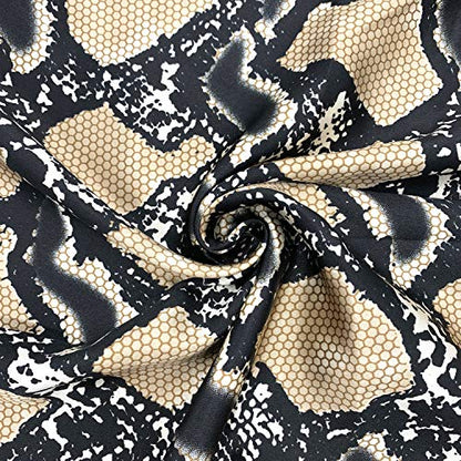 YOUR SMILE Silk Like Scarf Women's Fashion Pattern Large Square Satin Headscarf Headdress - color: 105