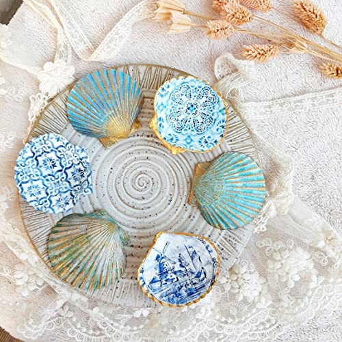 SEAJIAYI 10 PCS Large Scallop Shells 4-5 inch Natural White Scallop Shells from Sea Beach for DIY Craft Decor - size: XL-LARGE