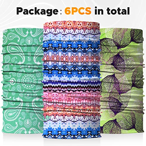 JOEYOUNG Headwear, Bandana, Neck Gaiter Head Wrap Headband Balaclava Magic Scarf - color: A-boho 1