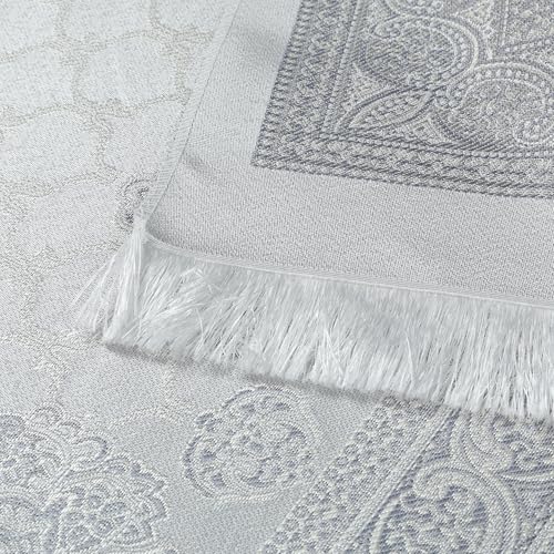 Prayer Mat - Muslim Prayer Rug, Prayer Mat Islam, Portable Travel Prayer Mat, Islam?c Prayer Rugs, Muslim Ramadan Eid Gifts (Grey) - color: Grey