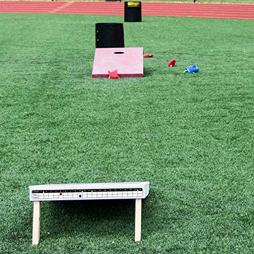 Waybelive 2-Pack Cornhole Game Magnetic Scoreboard, White & Black | Includes Round Flat Washer, Durable Construction, Easy to Install, Effortless Score Tracking - size: 2 Pack