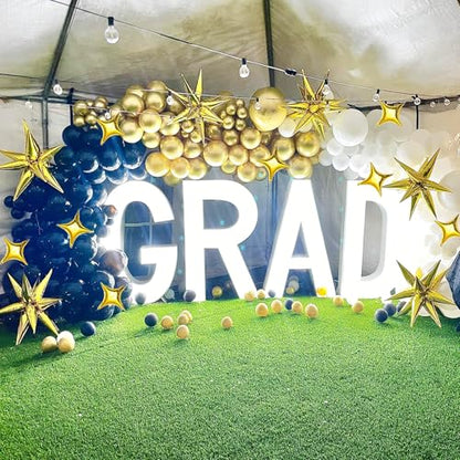 Explosion Star Foil Balloons- 12 Point Star Balloons Gold Spike Balloons - color: 16 Pcs Gold Star Balloons