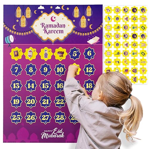 OLEEK ramadan calendar for kids - ramadan gifts for kids - ramadan decorations for home 2026 - ramadan countdown calendar - ramadan table decor - ramadan advent calendar - زينة رمضان كريم ديكور