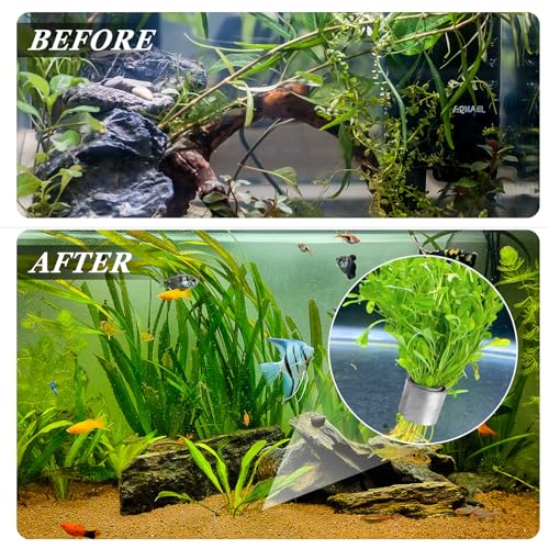 Aquarium Plant Weights, Plant Anchors, 30Pcs Aquarium Plant Anchors, Plant Weights Anchors for Live Plants, Plant Weights Stops Plants from Floating in The Aquarium.