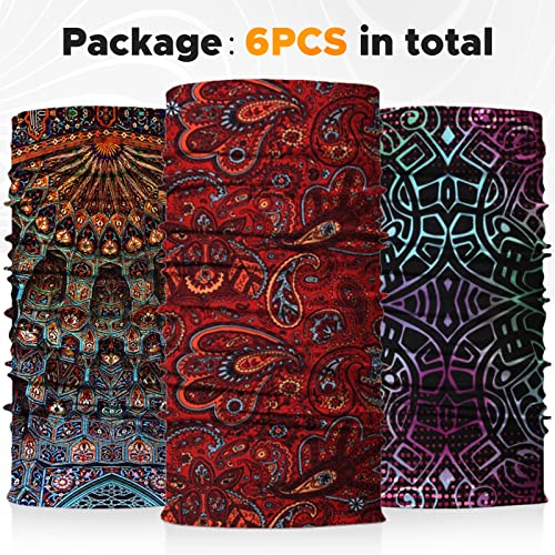 JOEYOUNG Headwear, Bandana, Neck Gaiter Head Wrap Headband Balaclava Magic Scarf - color: A-fantasy 1