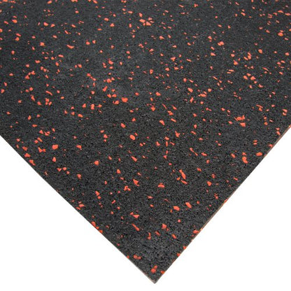 Rubber-Cal Elephant Bark Flooring 3/8-inch T x 4-feet - color: Red Dot, size: 60"L x 48"W x 0.4"Th
