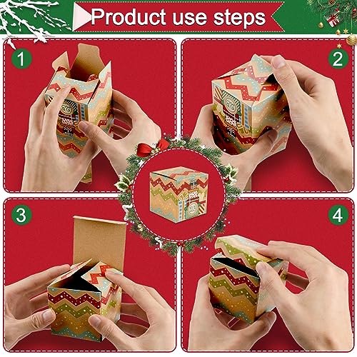 ONESING 24 Pcs DIY Christmas Advent Calendar Boxes for 2025, 24 Days Countdown Calendar Gift for Adults and Kids Christmas Cardboard Number Boxes Make & Fill Your Own Advent Calendar Boxes Lovely Xmas Kraft Papper - color: Style-C