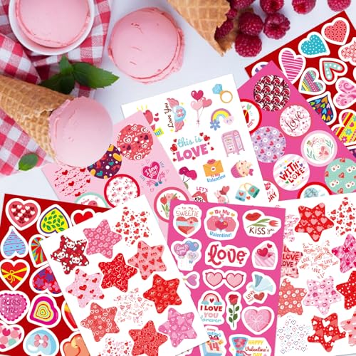 357 PCS Valentines Day Stickers, Love Heart Stickers for Kids - style: Valentines Day Stickers
