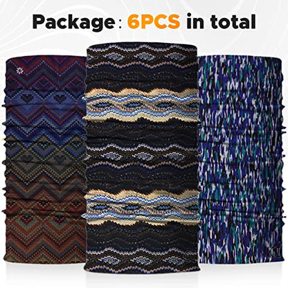 JOEYOUNG Headwear, Bandana, Neck Gaiter Head Wrap Headband Balaclava Magic Scarf - color: A-boho 3