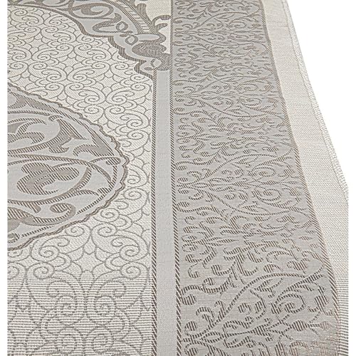 Modefa Luxury Islamic Thin Travel Prayer Mat in Satin Gift Bag - Deluxe 4 Piece Travel Set with Dua Book & Prayer Beads Tesbih - Thin Chenille Turkish Praying Carpet - Eid Gift Set (Grey) - color: Grey