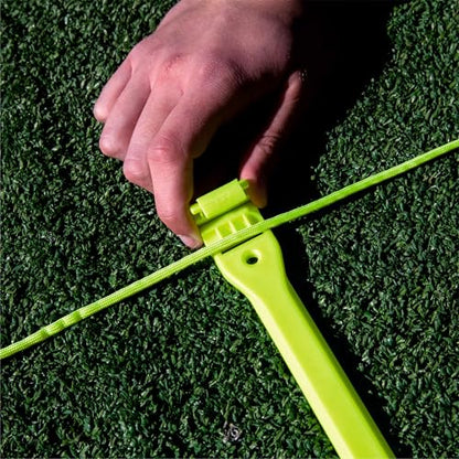 QUICKPLAY Agility Ladder - Adjustable Speed & Footwork Trainer | Flat anti-trip rungs, Change spacing per drill, Sprint & coordination work, Carry bag, Turf, grass or gym, All levels